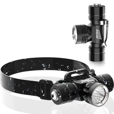 Scuba Diving Headlamp Rechargeable Dive Light, 3-in-1 Professional Underwater...