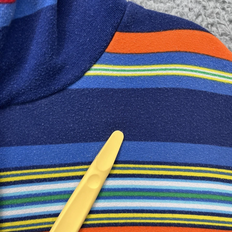 Polo Ralph Lauren Sudadera con Capucha Para Hombre Grande Azul Marino Multicolor Rayas Canguro Bolsillo Foto 2 de 4