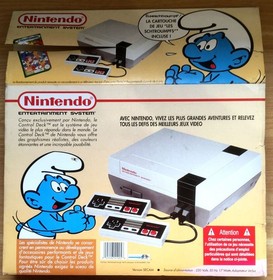 LES SCHTROUMPFS - FOURREAU 100% ORIGINAL NINTENDO NES PAL B VERSION FRAN&Ccedil;AISE