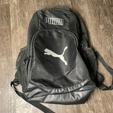 Mochila Puma Negra Bolso Atlético Escuela Gimnasio Viaje Malla Logo Gato