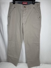 Coleman Men's 32 X 30 Strech Canvas Utility Pants Tear Resistant