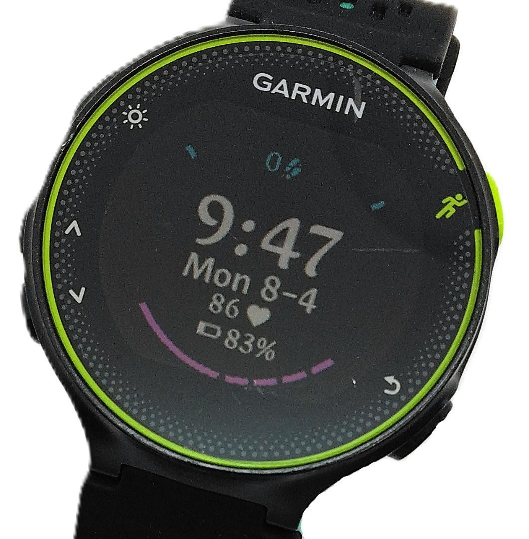 Garmin Forerunner 235J Green Smartwatch Used Mens Running Watch with Rubber Band  