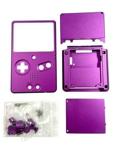 Unhinged Metal GBA SP Housing Boxy Style for Nintendo GameBoy Advance SP Pixel
