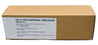 Universal Black Toner Compatible with Konica Minolta TN211 & TN311
