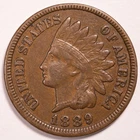 1889 Indian Head Penny Cent Extremely Fine (XF)