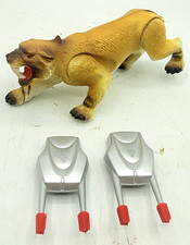 Vtg 1990 Tyco Dino-Riders SABRE TOOTH TIGER Ice Age Figure w/ Laser Phasers