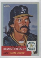 2022 Topps Chrome Platinum Anniversary Refractor Dennis Eckersley #473 HOF jc3