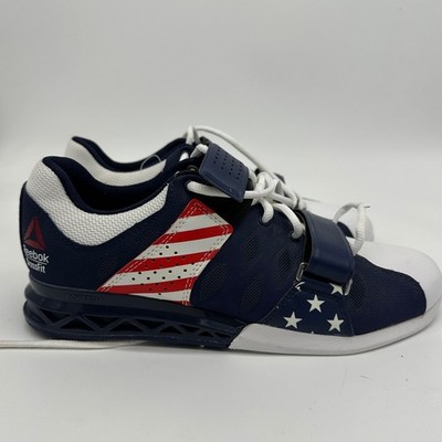 Reebok Crossfit Shoes Weightlifting Mens Blue White Lifter