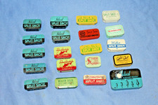 Vintage Split Shot Fishing Tins Lot Of 20 Weller Wards Ideal Shurkatch Full Tins