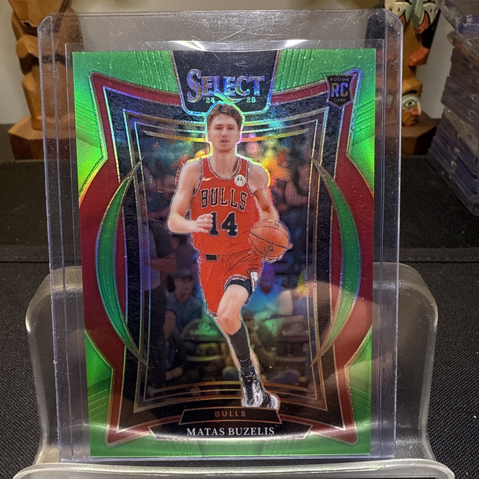 2024-25 Panini Select - Concourse Matas Buzelis #70 Neon Green Prizm /75 (RC)