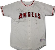 Camiseta Casey Kotchman Molina Figgins K-ROD Rivera + Angeles Multijugador Firmada