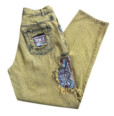 Vintage D.A.R.E By Giovanni Yellow Jeans (Size 32,fits smaller)
