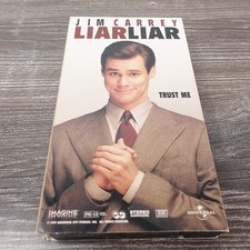 Vintage Liar Liar VHS Tape Universal Jim Carrey Comedy Color USA 87 Min