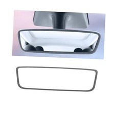 Car Rear View Mirror Protector Frame, Silicone Vehicle Rearview Mirror Gray