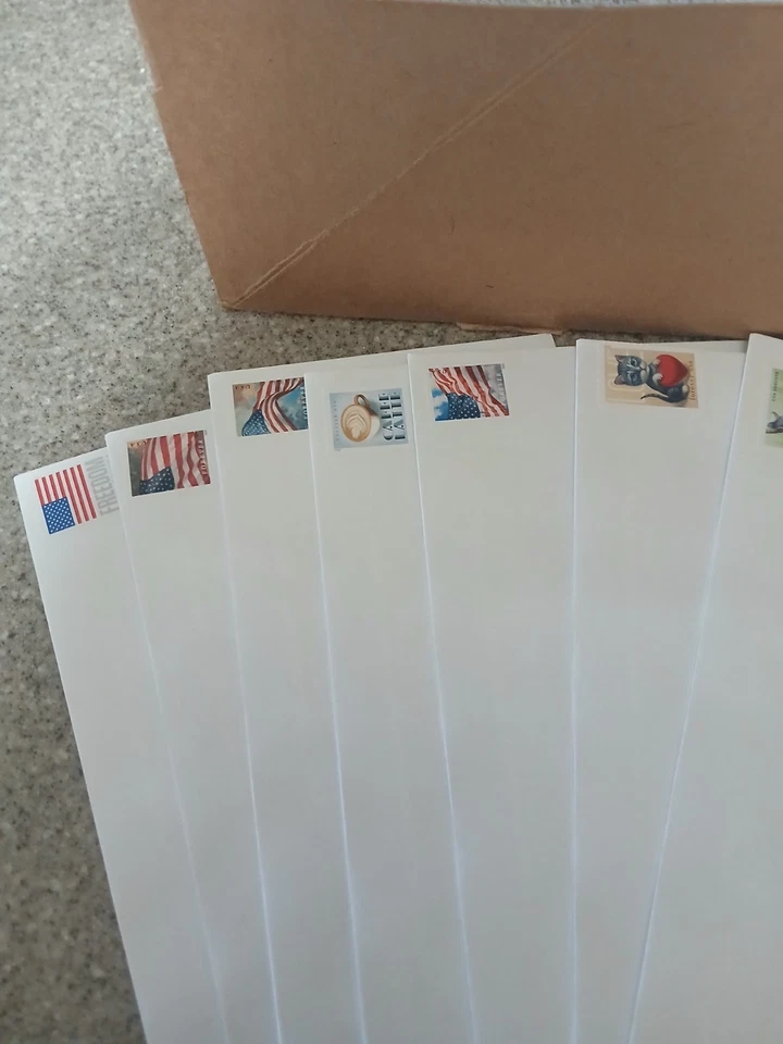 500 Sobres Estampados Forever - #10 Blanco Tejido Seguridad 4 1/8" X 9 1/2" Engomados Foto 2 de 4