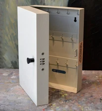 NIB MMF Industries Steel Key Cabinet with Combination Lock Holds 28 Keys