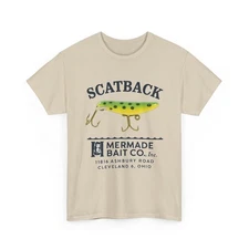 Scatback Mermade Bait Co Cleveland Ohio Vintage Frog Fishing Lure Tackle T-Shirt