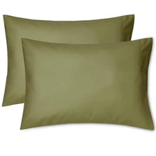 EXQ Home Toddler Pillowcases 13x18 Travel Envelope-13x18 Inch, Olive Green