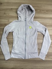 Lululemon Scuba Hoodie Full Zip Square Tag Beige Women  s Size 2 Lulu Logo