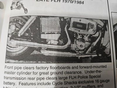 Cycle Shack  1-3/4'' Pipes With Slash Cut Mufflers #92042