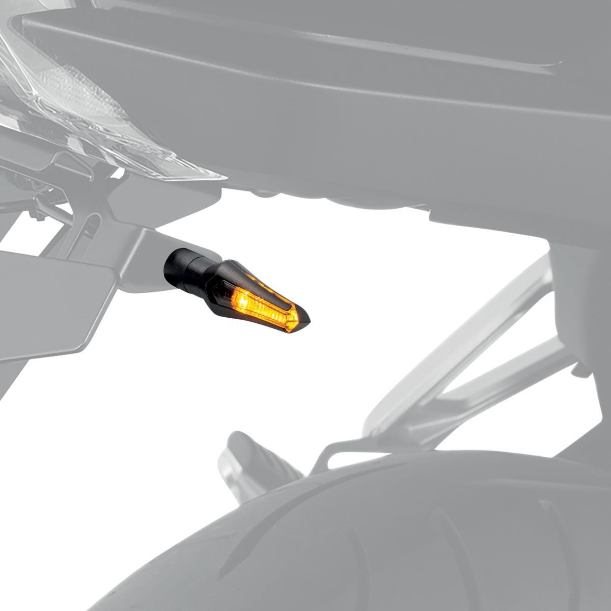Clignotant moto TAAC FR05 4 LED fumé pour les balades nocturnes en ville