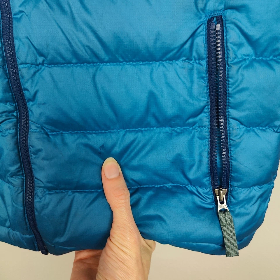 Suéter de Plumón Patagonia Niños Pequeño 7-8Y Azul Claro Cremallera Completa Chaqueta Invierno Nieve Foto 3 de 4