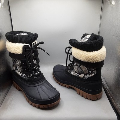 Storm By Cougar Creek Boots Women's 6M Black Snake A253