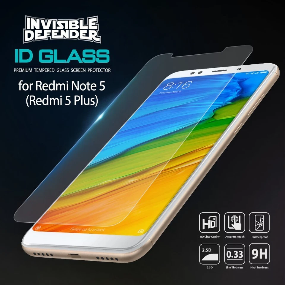 For Xiaomi Redmi 5 Plus | Ringke Tempered Glass Clear Screen Protector [3 PACK] - Image 2 of 4