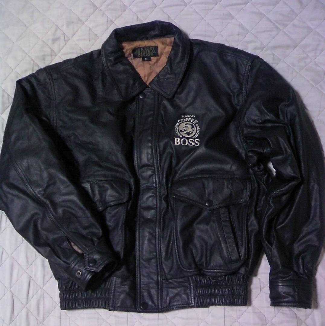 SUNTORY BOSS LEATHER JACKET M 1994 | eBay SUNTORY BOSS LEATHER JACKET M 1994 | eBay