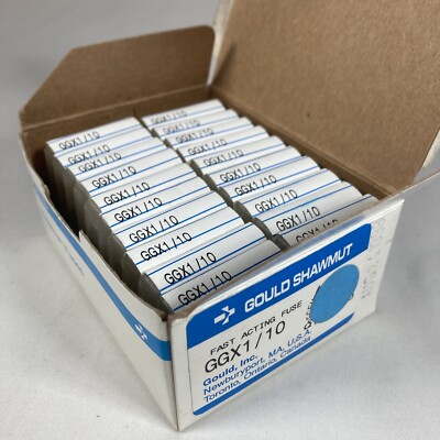 Gould Shawmut Ferraz Mersen GGX-1/10 Fast Acting Fuse 100mA GGX1/10 (Box of 100)