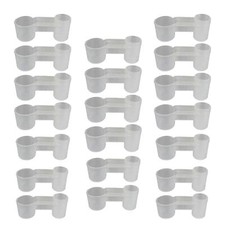 20 Pcs Bird Drinker Feeder Plastic Soda Pop Water Bottle Cup Ideal for Chicke...