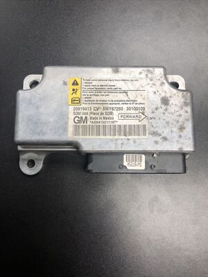 11 2011 Chevrolet Malibu SRS Control Module 20919413 OEM for sale 