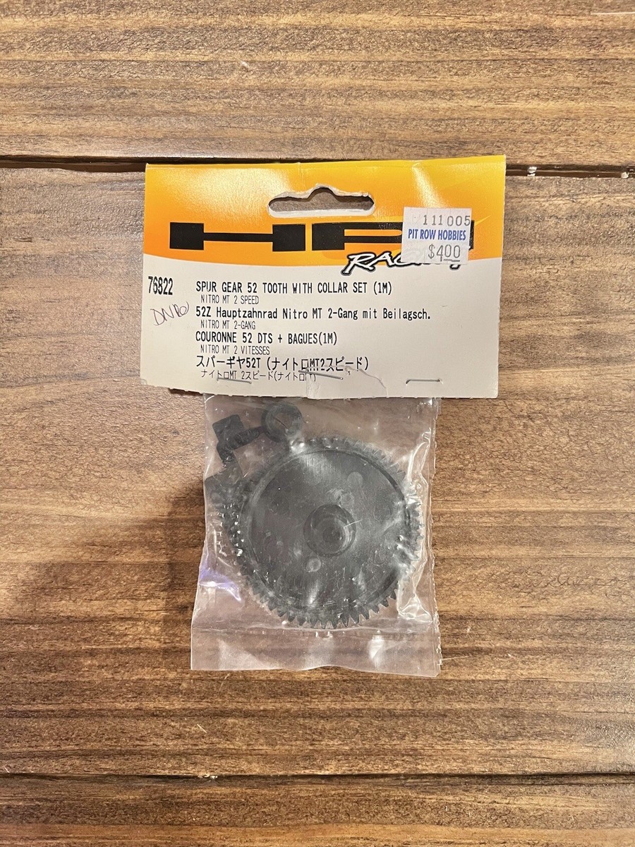 HPI 76822 52 Tooth Spur Gear & Collar Set (1M) Fits For Nitro MT 2