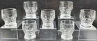 (7) Anchor Hocking Georgian Clear 8 Oz Tumblers Set Vintage Honeycomb Emboss Lot