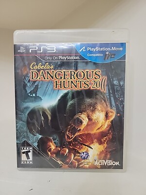 Cabela's Dangerous Hunts 2011 (Playstation 3, PS3) Complete in Box CIB - Tested