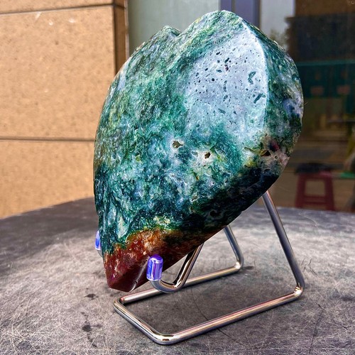 2.88LB Natural Polishing Water Grass Agate Quartz Crystal Spiritual Healing Love - 第 10/15 張圖片