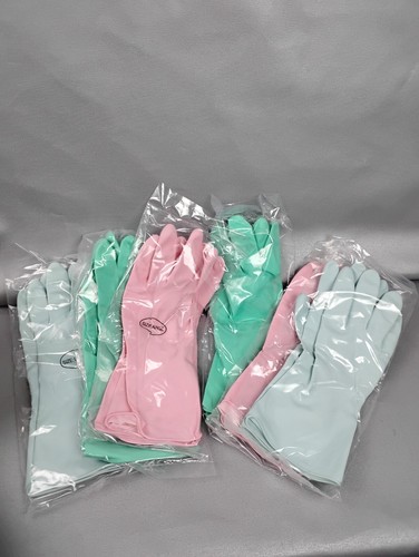 Strapazierfähige wiederverwendbare lange Gummi Geschirrspül- & Reinigungshandschuhe 6 Paar groß