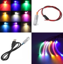 Lichtwellenleiter Lichtleiter LED Adapter 1W 12V 5V USB Kabel f&uuml;r Glasfaserkabel