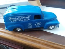 NIB ERTL 1951 GMC Panel Van Bank with Classic Motorbooks Graphics, with Acc Box