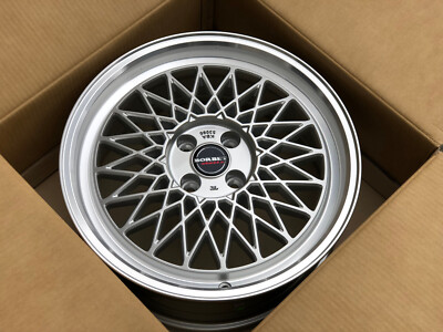4x neu BORBET B 7x17 4x100 ET25 Retro Felgen BMW 3 E30 VW GOLF