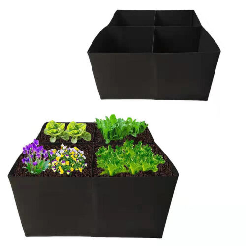 4 Sizes Large Plant Grow Bag Fabric Raised Flower Bed Garden Vegetable Planter - Picture 1 of 15