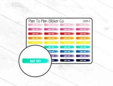 2499-3~~Day Off Swooshes Planner Stickers