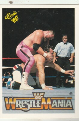 FREE SHIPPING-MINT-1990 Classic WWF Wrestlemania #20 Jim  Neidhart Dynamite Kid