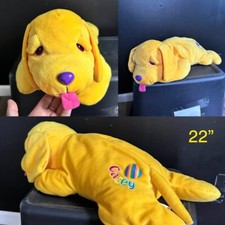 Vintage 90's Retro Lisa Frank Casey Yellow Dog 22 Inch Plush