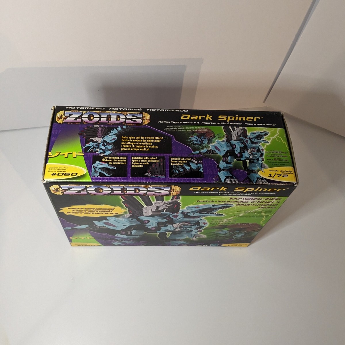 Hasbro Zoids Dark Spiner Figure Model Kit #060 1/72, INCOMPLETE