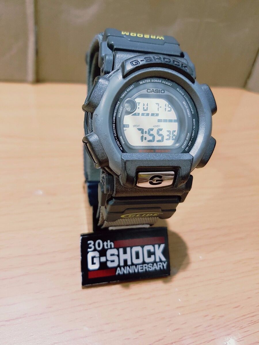 Vintage G-Shock G-Lite DW-003 Gray Cloth Band Rare Mercury Vintage G-Shock G-Lite DW-003 Gray Cloth Band Rare Mercury