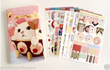 8-sheet Cat Sticker Scrapbook Deco Craft Stickers Cute cat Stickers