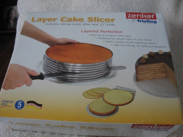 zenker Stainless Steel CAKE Layer CUTTING PAN Form Made in Germany