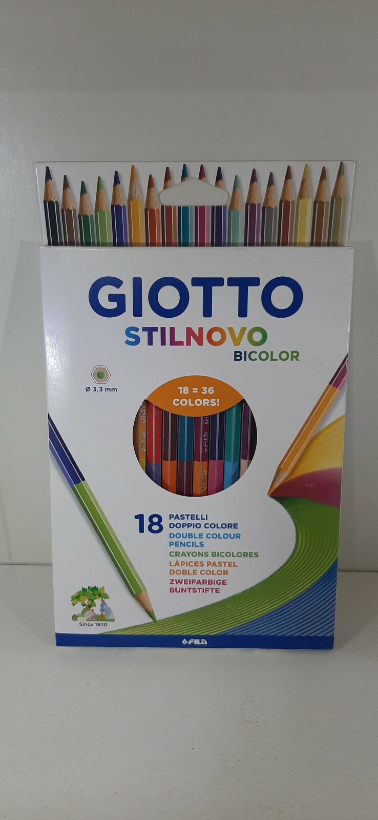 PASTELLI GIOTTO STILNOVO 18 PASTELLI DOPPIO COLORE