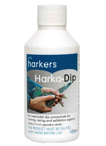 Harkers Harka-Dip - insecticidal dip for pigeons 100ml - for flies, lice & mites